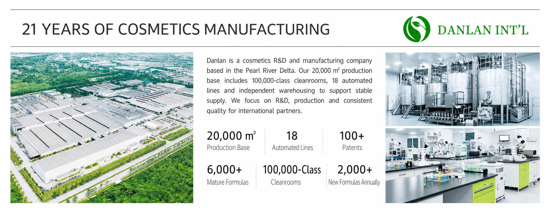 Danlan manufacturing base and production capacity