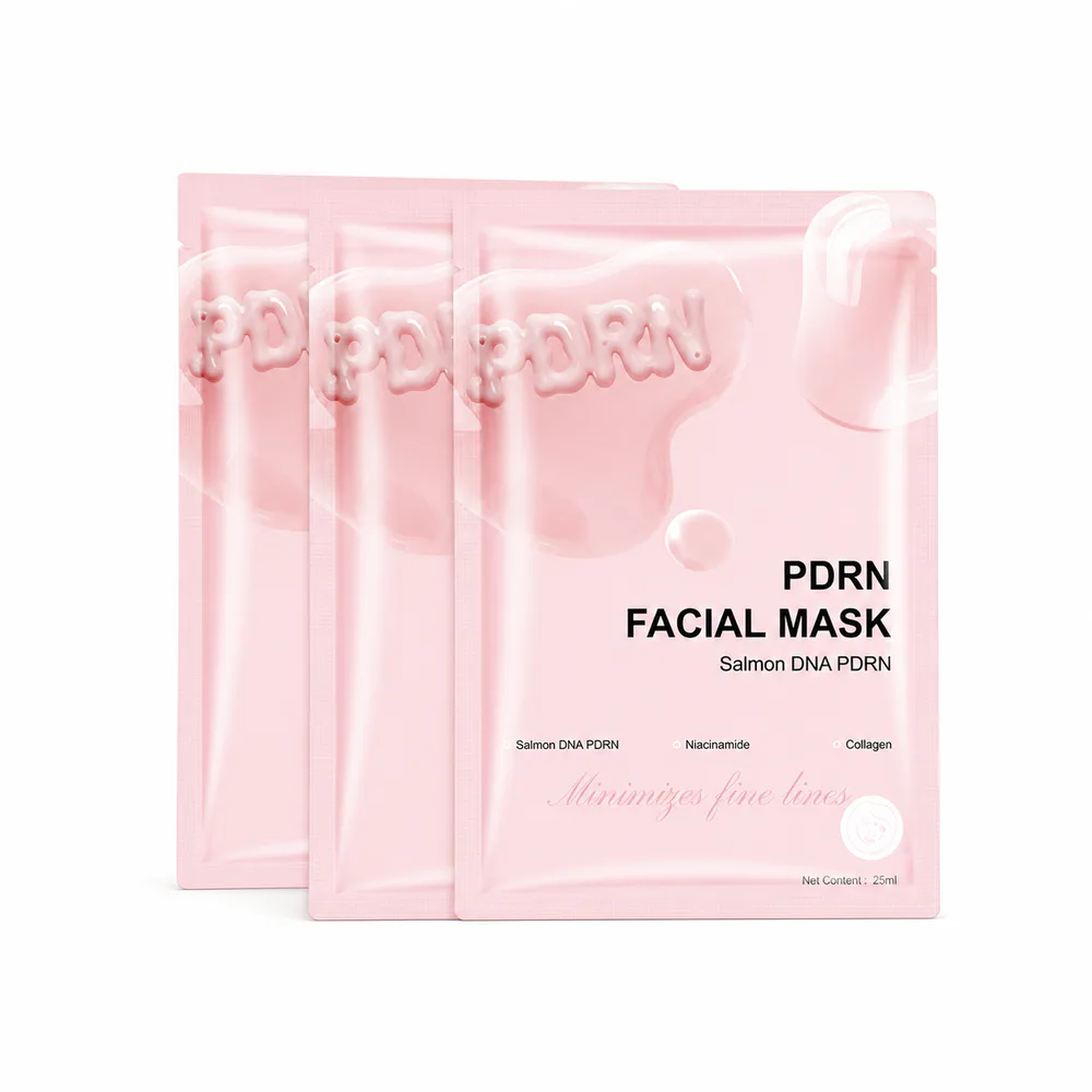 PDRN Facial Mask private label face cream product packaging on a white background