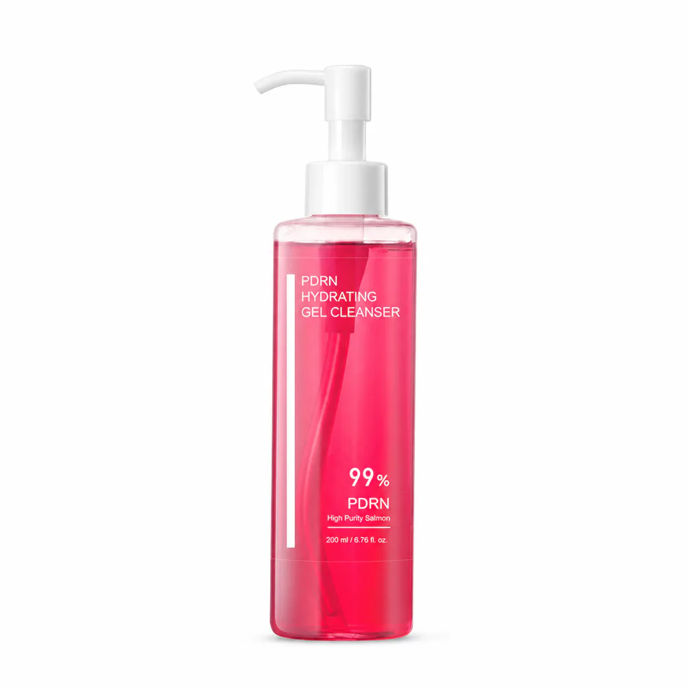 PDRN Hydrating Gel Cleanser private label cleanser product packaging on a white background