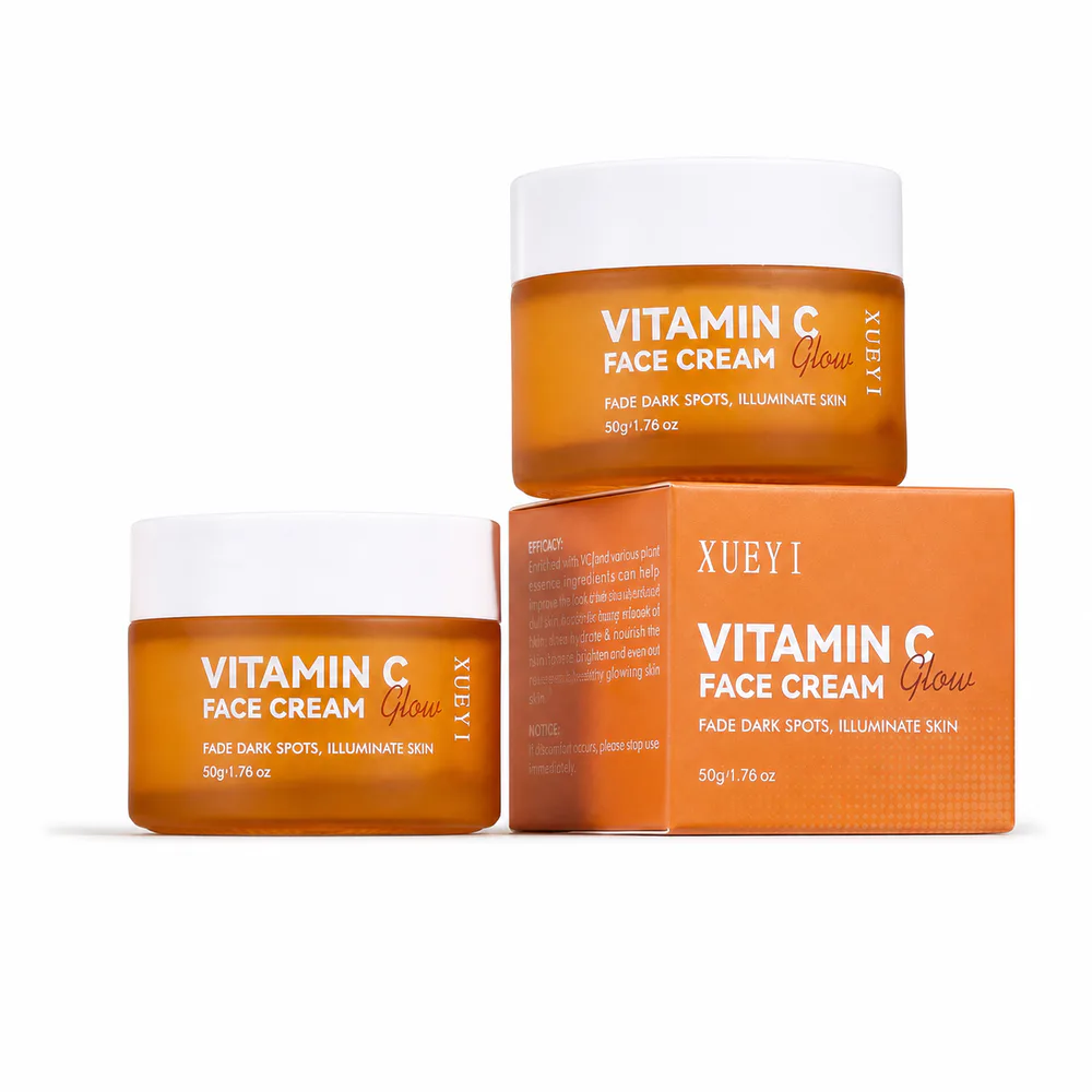 Vitamin C Face Cream private label face cream product packaging on a white background