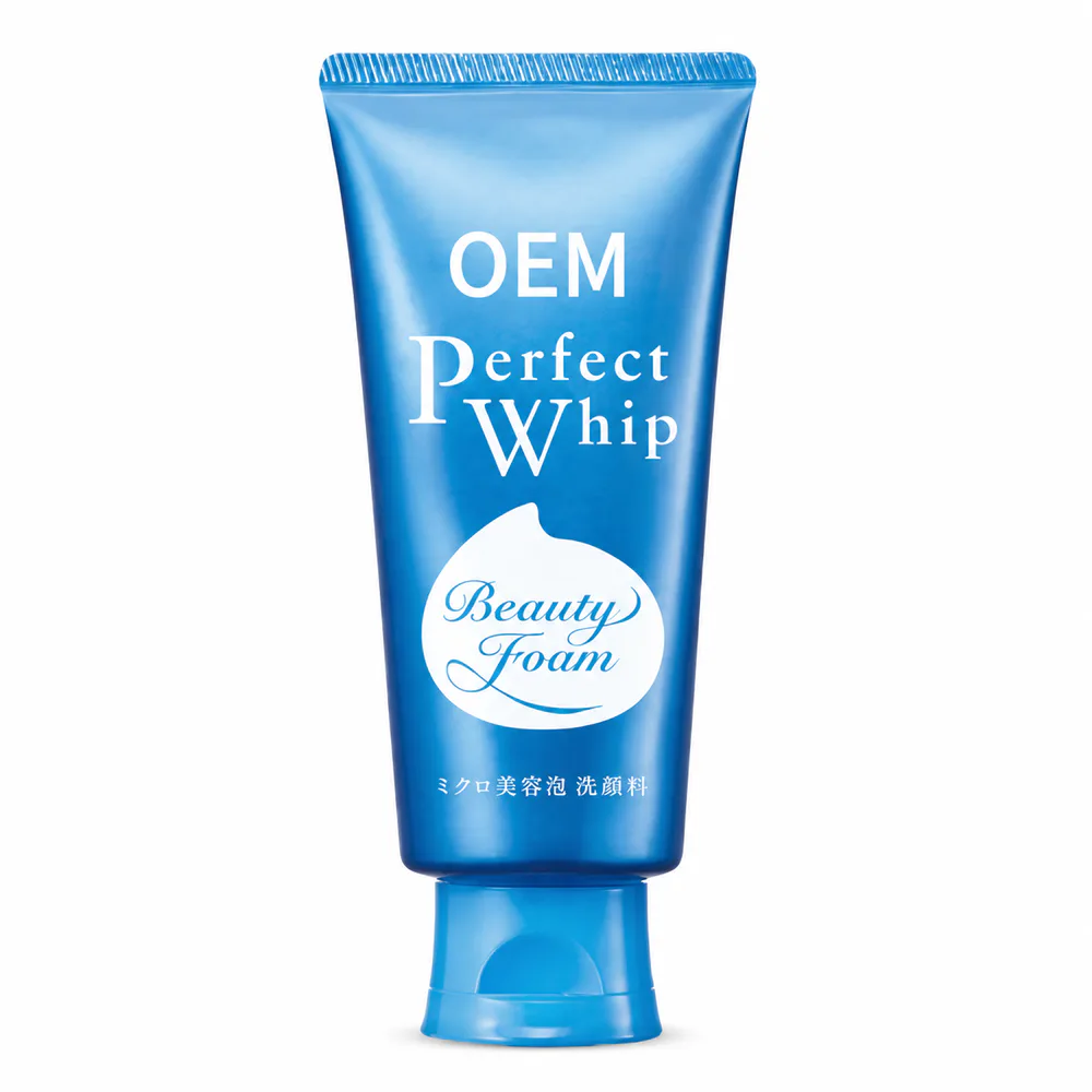 Perfect Whip Beauty Foam Cleanser private label cleanser product packaging on a white background